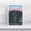 Alpe D'Huez Cycling Print