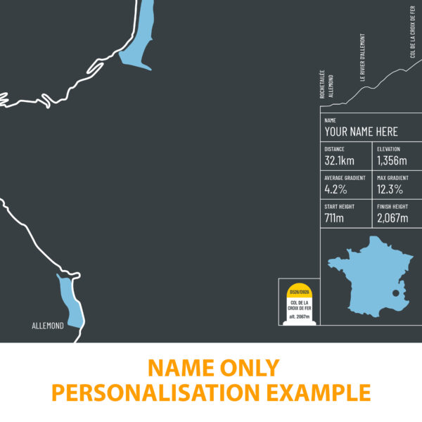 croix-de-fer-personailised-ride-stats Croix de Fer Personalised Cycling Print