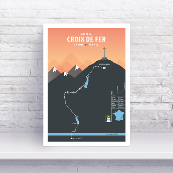 tour-de-france-mountain-climb-print Croix de Fer Climb Tour de France